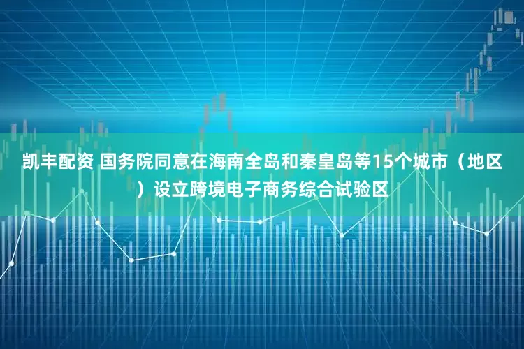 凯丰配资 国务院同意在海南全岛和秦皇岛等15个城市（地区）设立跨境电子商务综合试验区