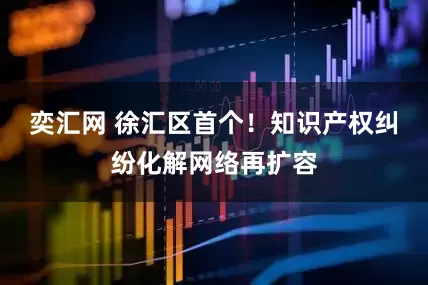 奕汇网 徐汇区首个！知识产权纠纷化解网络再扩容